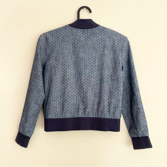 Tucker & Tate Boys Polka Dot Chambray Bomber Jacket - Picture 4 of 5